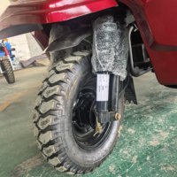 Tricycle de transport à essence 400cc à charge lourde, camion motorisé à 9 roues avec système de benne hydraulique, moteur à gaz 350cc, usage commercial