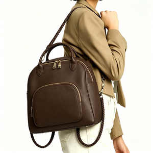 Mochila de Viaje de Cuero Vegano, Impermeable, Ligera y Duradera, Personalizada de Fábrica BSCI, Mochila de Gran Capacidad <span class=keywords><strong>para</strong></span> Mamá - Product Image 3