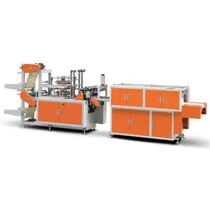 Machine à fabrication de gants, emballage 15 pièces, grande vitesse avec double couche HDPE/HDPE