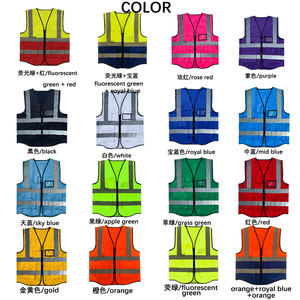 Chaleco de Seguridad Personalizado con Logotipo Impreso, Chaleco de Seguridad para Voluntarios con Cremallera, Chaleco de Seguridad de Verano Personalizado con Logotipo - Product Image 2