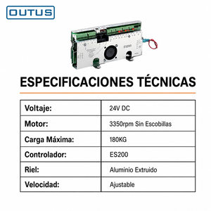 Opérateur de porte coulissante automatique <span class=keywords><strong>OUTU</strong></span> ES200 avec moteur silencieux pour système de porte en verre commercial - Product Image 2