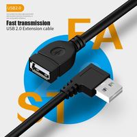 Großhandel Single Elbow 90 Grad nach oben rechtwinkliges USB-Stecker-Buchse-Verlängerung kabel Hochwertiges Daten-und Netz kabel