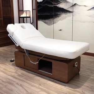 Lit de soin spa électrique Btws avec plateau chauffant en latex, accoudoirs réglables, cadre en bois – Vente en gros usine - Product Image 1