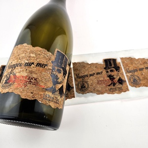 Environmentally Friendly Renewable Oak <b>Labels</b> Customized Holiday Celebration <b>Gift</b> Wine Bottle <b>Labels</b> - Product Image 1