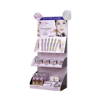 Étagère de présentation pliable en carton ondulé empilable personnalisée, écologique, pour la présentation de vêtements, les salons professionnels, les expositions, les stands