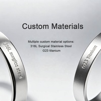 316L grosir cincin hidung Titanium G23 baja bedah | Pemasok kancing Septum berengsel OEM ODM 20G 18G berulir secara internal