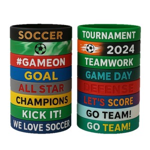 Pulsera de Silicona Personalizada, Joyería Duradera, Regalo Promocional para Eventos Deportivos y de Formación de Equipos, en Blanco, Negro, Gris, Rojo, Amarillo, Verde y Azul - Product Image 2