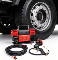 Compresseur d'air métallique robuste 120L/MIN, gonfleur de pneus à double cylindre, pompe rapide 12V DC, portable, pour camions 4x4, véhicules tout-terrain, 150