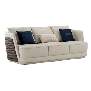 Chaise longue modulaire de luxe en velours, design élégant et confortable, deux places, pour villa moderne - Product Image 1