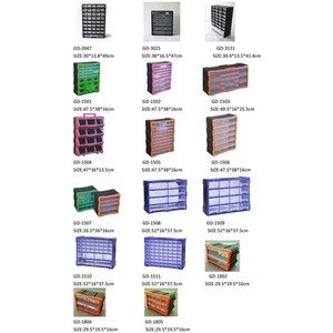 Caja de herramientas de plástico tipo cajón de 64 rejillas <span class=keywords><strong>GDT</strong></span> Componente de gabinete de almacenamiento médico y doméstico integrado con caja de acabado de piezas - Product Image 5