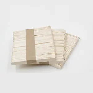 Bastoncini per ghiaccioli artigianali in legno per uso alimentare con stampa Logo biodegradabile