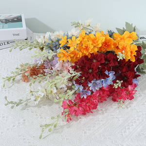 Commercio all'ingrosso delphinium artificiale blu <span class=keywords><strong>viola</strong></span> finta seta Delphinium stelo <span class=keywords><strong>lungo</strong></span> <span class=keywords><strong>fiore</strong></span> di giacinto per la casa di nozze - Product Image 4