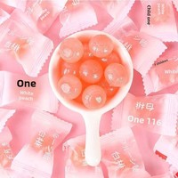 Bonbons durs à la pêche et au raisin, emballés individuellement, bonbons pour faveurs de mariage, confiserie en vrac pour fêtes, bonbons cadeaux
