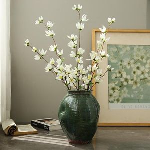 好評販売中 ホワイトピンク 人工シルククロス マグノリアの枝 ロングステム 結婚式 クリスマス イースター バレンタインデー フラワー - Product Image 4