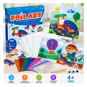 Rainbow <b>Unicorn</b> Foil Transfer Art Set Colorful Paper <b>Stickers</b> Easy Peel Creative Activity Travel Present For Young Girls - Product Image 3