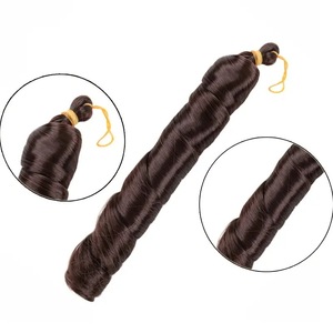 BELEZA 1B Vente en gros de mèches bouclées en spirale, résistantes à la chaleur, couleur naturelle, fibres synthétiques, tresses au crochet, extensions de cheveux pour femmes africaines - Product Image 3