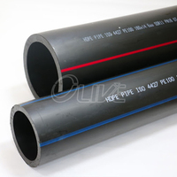 100% Material virgen PE100 Tubo de HDPE Tubería de polietileno PE Suministro de agua Tubería de HDPE Tubería de perforación de agua