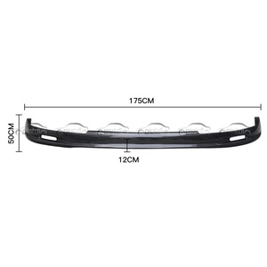 For Honda Civic EK 1999-2000 2D 3D 4D Carbon Fiber MUG Style Front Bumper Lip Spoiler Chin <b>Splitter</b> Car Styling - Product Image 2