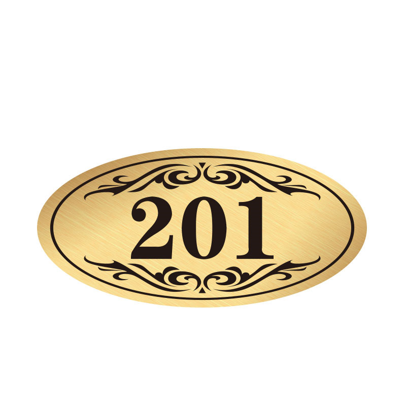 Customize engraving house number sign board plastic abs double color sheet used for door