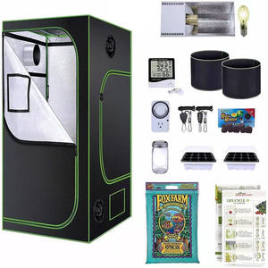 Kit tente de culture tente pour plantes complète 120x120x200cm maison verte 6 pouces 350CFM ventilateur en ligne <span class=keywords><strong>filtre</strong></span> à charbon 640w LED élèvent la lumière - Product Image 4