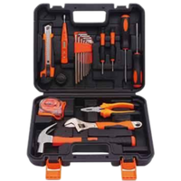 XTXS BYD-19 Ensemble d'outils en acier inoxydable de 19 pièces avec mallette rigide, manuel, personnalisable OEM, ensemble intermédiaire