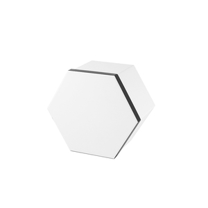 กล่องของขวัญรูปทรงหกเหลี่ยมสีขาวแบบพับได้ ออกแบบเองได้ - Product Image 6