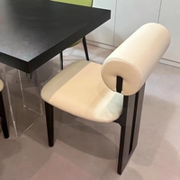 Chaise de salle à manger en bois massif minimaliste moderne nordique avec dossier doux CH-056 hippopotame pour maison hôtel Villa pour salon cuisine