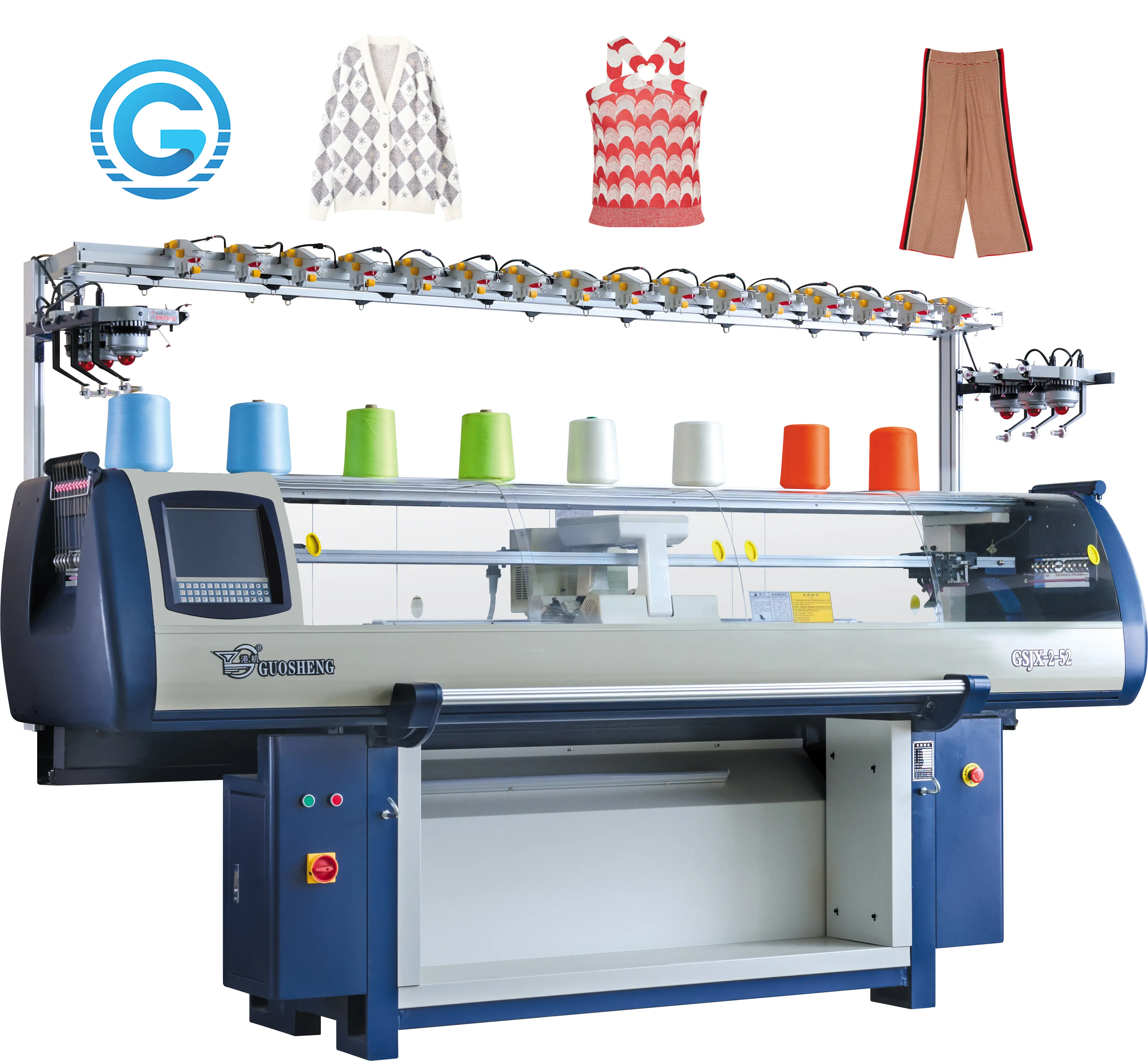 Fabricante de China industrial computarizado jacquard suéter máquina de tejer