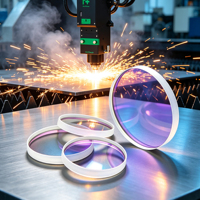 Lentille optique SmartRay diamètre 30mm épaisseur 5mm lentille de fenêtre de protection Laser silice fondue à quartz