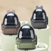 Sac à dos pour chat et animal de compagnie, OEM ODM, tendance, extensible, souple, transparent, respirant, portable, écologique, avec fermeture éclair, idéal pour l'extérieur