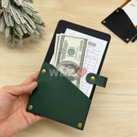 Porte-billets rétro en cuir, pochette pour menus de restaurant, couverture pour billets de banque, porte-tips pour café-bar, pochette de caisse