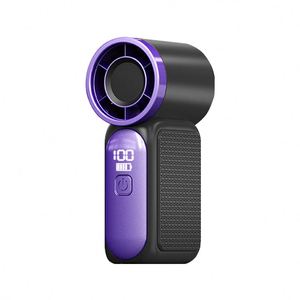 Mini Herramienta Manual de 100 Velocidades con Ajuste Continuo 16 ° Ventilador de Bolsillo Portátil Ultraligero C Icy Cool Wind 100G con Pantalla LED - Product Image 5