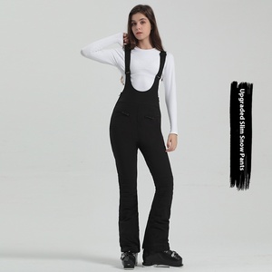 <span class=keywords><strong>Pantalon</strong></span> de <span class=keywords><strong>ski</strong></span> double couche pour femme, taille XL, <span class=keywords><strong>noir</strong></span>, nouveau style, coupe ajustée élastique, coupe-vent, imperméable, chaud, pour l'extérieur, fermeture éclair - Product Image 5