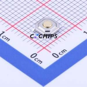 YTSC005A0151807B Tactile Switch SMD-4P,5.2x5.2mm Switch Single Pole Single Throw Round Button 1.8N Vertical Mount - Product Image 1