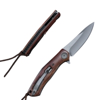 Couteau d'extérieur super pointu en gros d'usine couteau de chasse de camping haute dureté