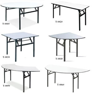 Table de banquet Sinoperfect, mobilier de restaurant, pliable, pour mariage, hôtel, fête, banquet, design rectangulaire, table de banquet pliable - Product Image 1