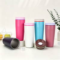 Mug à café isotherme en acier inoxydable personnalisé avec logo, 12 oz et 20 oz, pour les voyages, avec couvercle, performance thermique de 24 à 36 heures