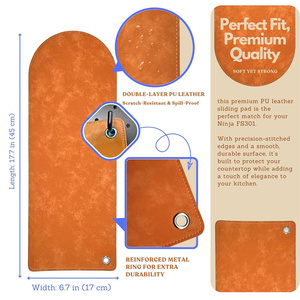 Tapis coulissant pour machine à slushie Ninjas, tapis en cuir PU de qualité supérieure avec base antidérapante, facile à nettoyer, pour machine à boissons glacées - Product Image 4
