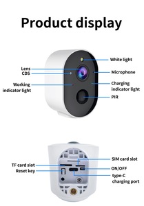 FDD Tdd WCDMA 4G Năng Lượng Mặt Trời An Ninh Máy Ảnh Ngoài Trời 1/2 9 Inch 3MP PIR Phát Hiện Chuyển Động 4G Sim Thẻ Mini Máy Ảnh 4G LTE Máy Ảnh - Product Image 6