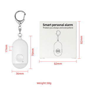 Alarme personnelle rechargeable avec lampe torche LED 130Db, mini alarme porte-clés pour la sécurité personnelle - Product Image 6