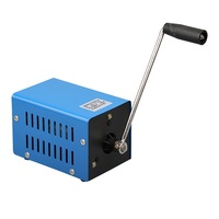 Generator Portabel dengan Engkol Tangan dan Output USB & 12V untuk Pengisian Darurat Ponsel, Laptop, dan Perangkat Saat Pemadaman Listrik.