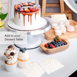 <span class=keywords><strong>Serviettes</strong></span> en <span class=keywords><strong>papier</strong></span> personnalisées élégantes en or 5x5 pouces 3 plis 100 pièces <span class=keywords><strong>Serviettes</strong></span> de fête en étoile dorée <span class=keywords><strong>Serviettes</strong></span> de cocktail - Product Image 4