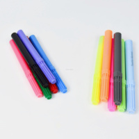 Marqueur textile permanent à base d'eau, 6 couleurs, pour t-shirts, chaussures, peinture DIY