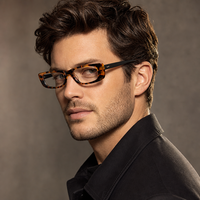 Monture de lunettes optiques carrées classiques en acétate coloré Mazzucchelli, monture intégrale, durable, de luxe