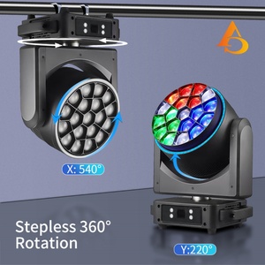 AICPOSE - La Mejor Lámpara de Cabeza Móvil LED RGBW 4 en 1 de 19 x 40 W con Efecto Ojos de Abeja para Discotecas, Bares y Escenarios, Luz DMX - Product Image 4
