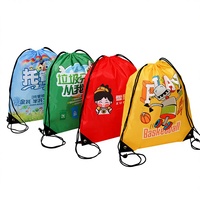 Sac fourre-tout de luxe en polyester recyclé écologique avec cordon de serrage, sac de shopping vierge pour sublimation aux motifs colorés
