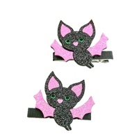 5 buah jepit rambut pesta modis glitter buatan tangan untuk anak-anak desain unicorn bunga hewan lucu untuk anak-anak