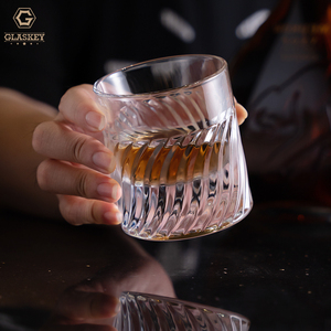 Bicchieri da Whisky con Base Spessa da 200ml, Tumbler <span class=keywords><strong>Old</strong></span> Fashioned per Scotch, Bourbon, Cocktail, Cognac, Vodka, Gin, <span class=keywords><strong>Tequila</strong></span> - Product Image 5