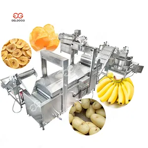 Gelgoog Potato French Fries Processing Plant Frying Machine Line Banana Chips Frying Production Line