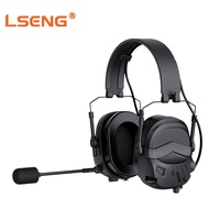 Casque tactique Walkie Talkie avec réduction de bruit, micro-boom et PTT pour radio bidirectionnelle Kenwood, idéal pour les activités de plein air